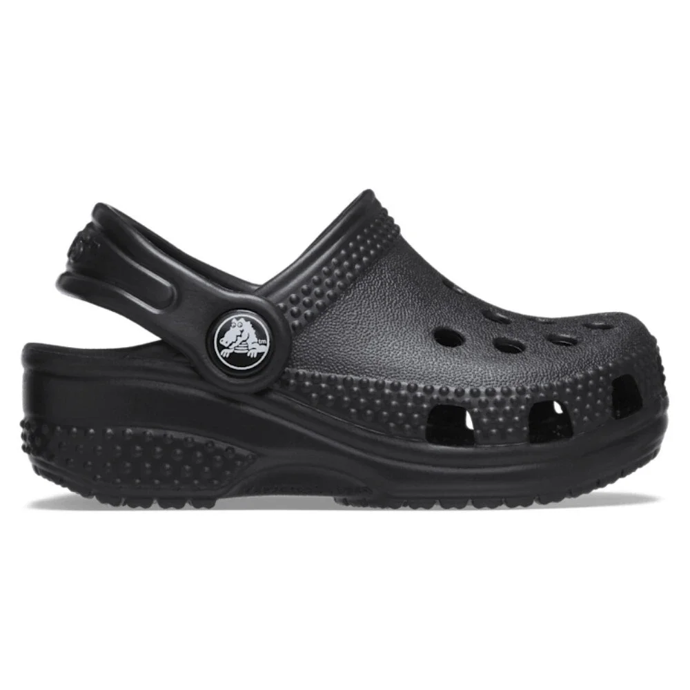 Crocs Littles Classic 11441-001 Clogs Baby C2/C3 Black Croslite Sandals GBO3147